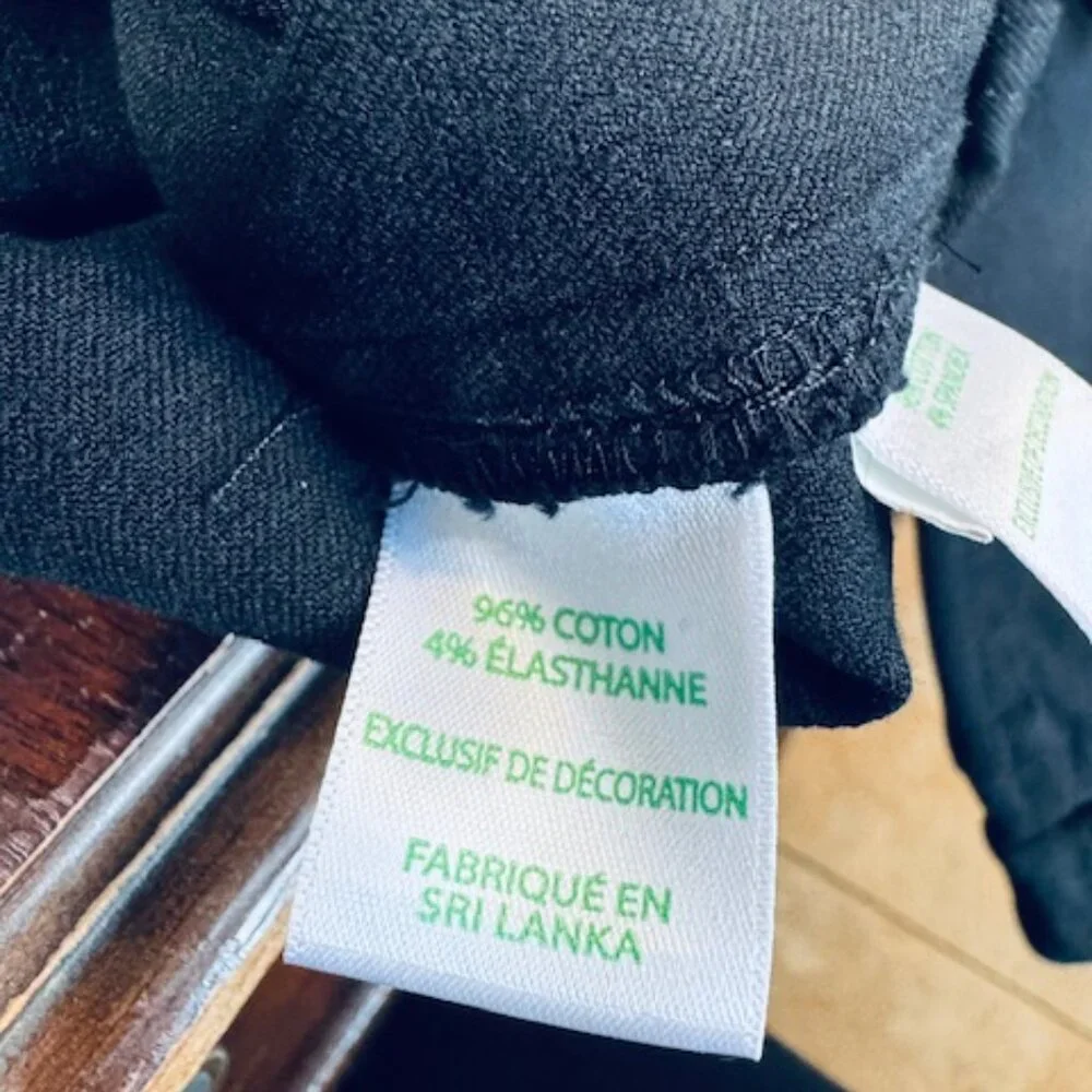 Lilly Pulitzer Declynn High Rise Straight Leg Pants Black Size 8 NWT - Picture 6 of 6